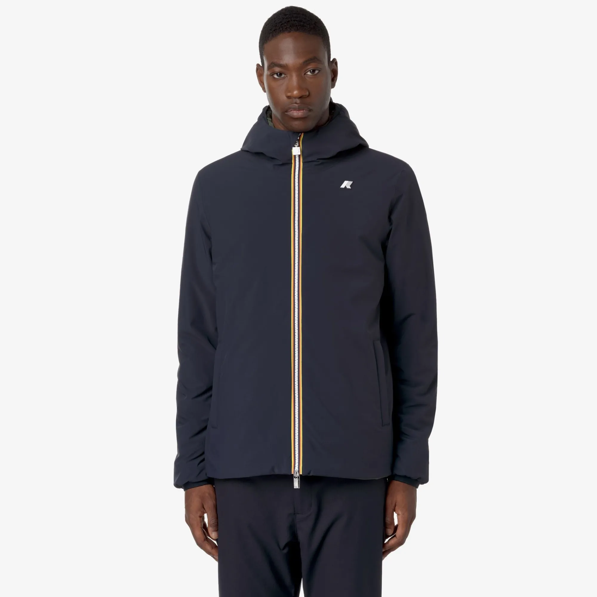 Hot K-Way JACK ST WARM REVERSIBLE Blued-greenb