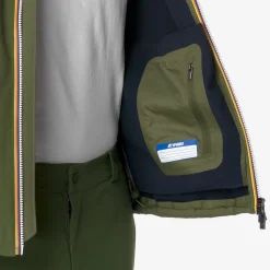 Outlet K-Way JACKO BONDED Greenc-blued
