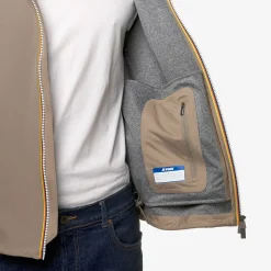 Best K-Way JACKO BONDED JERSEY Beigetaupe