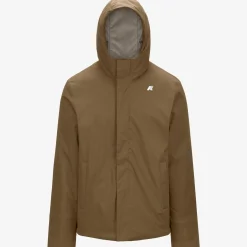 Outlet K-Way JACKO TWILL MARMOTTA Brownc-beigeg