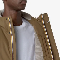 Outlet K-Way JACKO TWILL MARMOTTA Brownc-beigeg