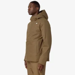 Outlet K-Way JACKO TWILL MARMOTTA Brownc-beigeg