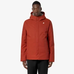 Clearance K-Way JACKO TWILL MARMOTTA Redp-greyb