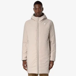 Hot K-Way JACOB ST WARM REVERSIBLE Greenb-beigeg
