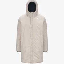 Discount K-Way JACOB ST WARM REVERSIBLE Bluedepth-beigegrey