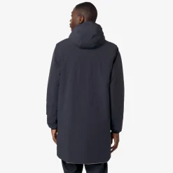 Discount K-Way JACOB ST WARM REVERSIBLE Bluedepth-beigegrey