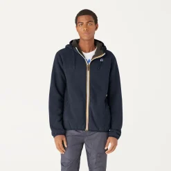 Outlet K-Way JACQUES POLAR REVERSIBLE Bluedepth-blackpure