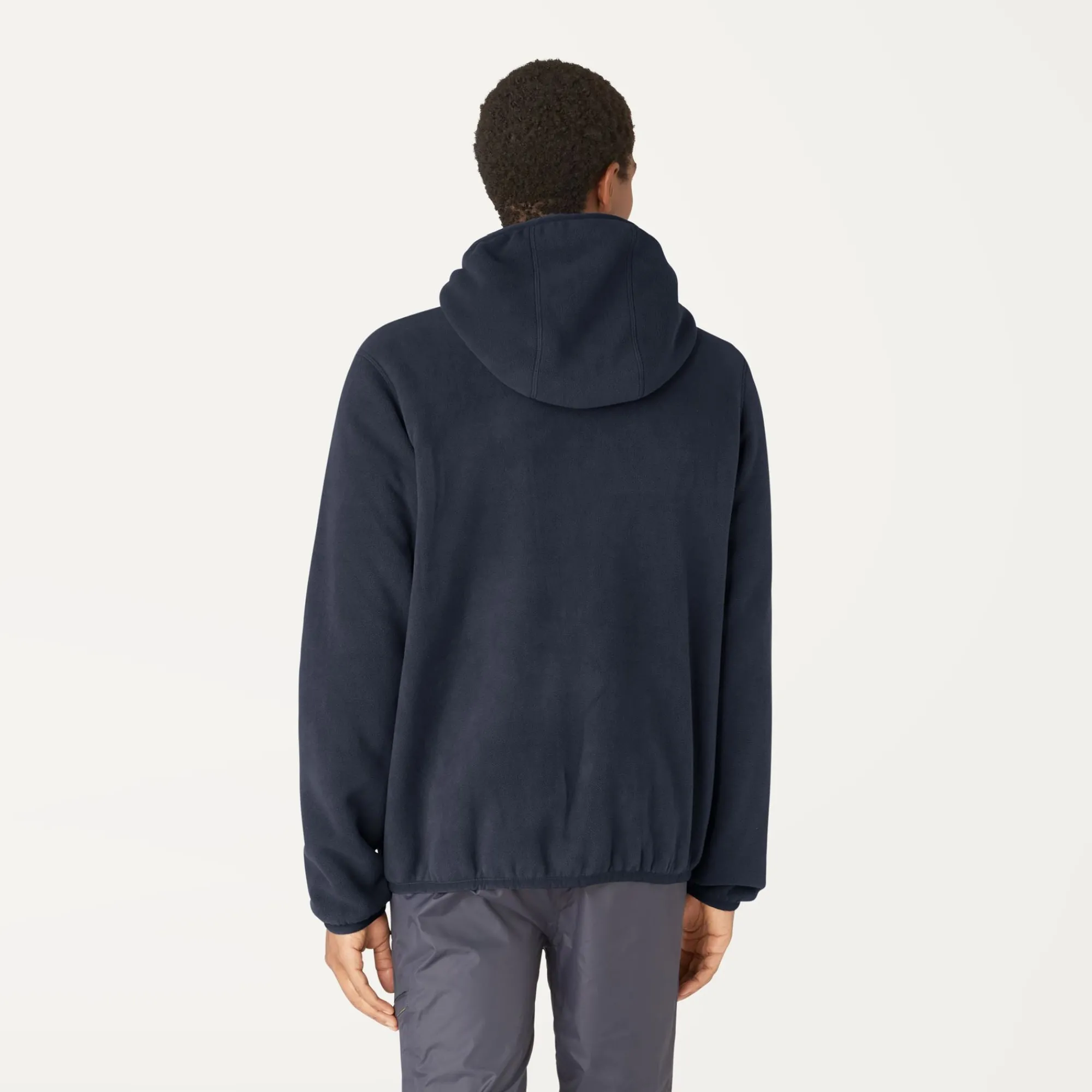 Outlet K-Way JACQUES POLAR REVERSIBLE Bluedepth-blackpure