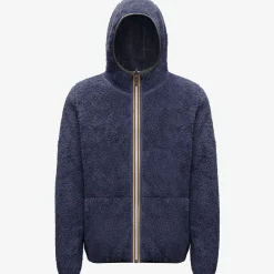 Clearance K-Way JACQUES POLAR REVERSIBLE Greenblackish-bluedepth