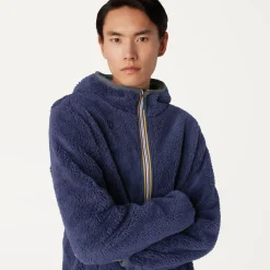 Clearance K-Way JACQUES POLAR REVERSIBLE Greenblackish-bluedepth