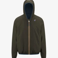 Clearance K-Way JACQUES REVERSIBLE RIPSTOP Bluedeep-greenafrica