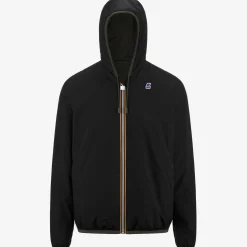 Clearance K-Way JACQUES REVERSIBLE RIPSTOP Greenblk-blackpure