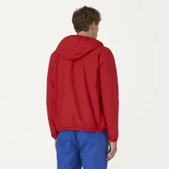 New K-Way JACQUES REVERSIBLE RIPSTOP Red-blueottanio