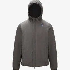 Outlet K-Way JACQUES WARM REVERSIBLE Blackpure-greysmoked