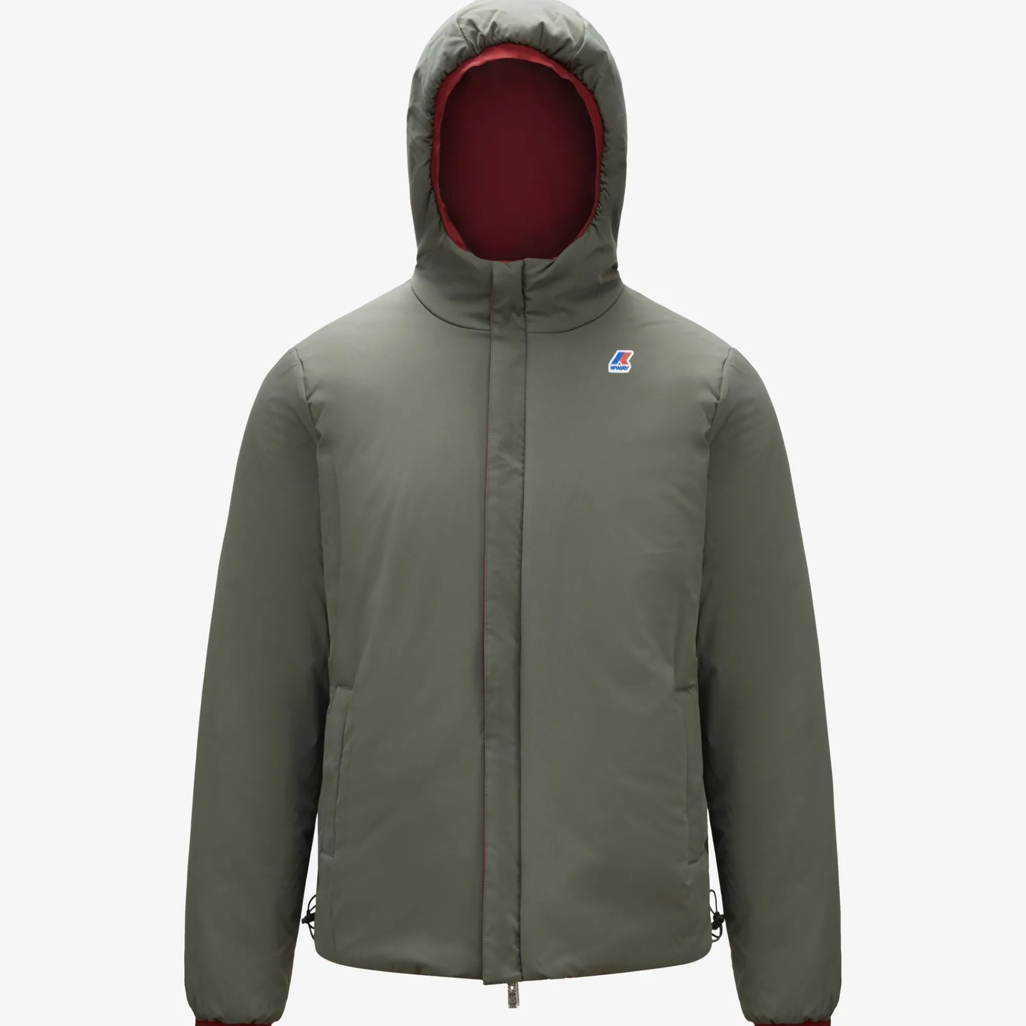 Sale K-Way JACQUES WARM REVERSIBLE Reddk-greenblk