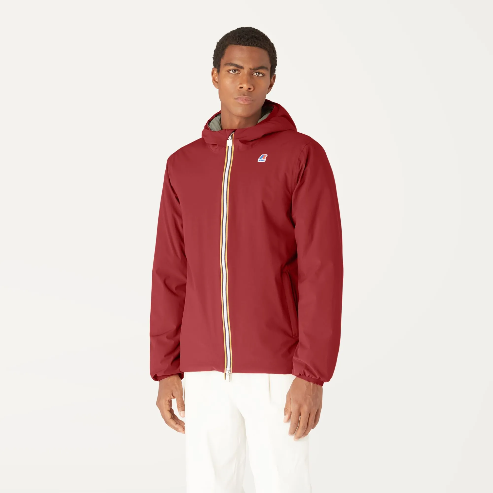 Sale K-Way JACQUES WARM REVERSIBLE Reddk-greenblk
