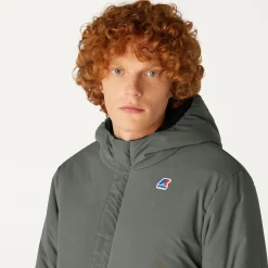 New K-Way JACQUES WARM REVERSIBLE Blackpure-greenblackish