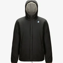 K-Way JACQUES WARM REVERSIBLE Beigegrey-blackpure
