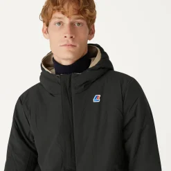 K-Way JACQUES WARM REVERSIBLE Beigegrey-blackpure