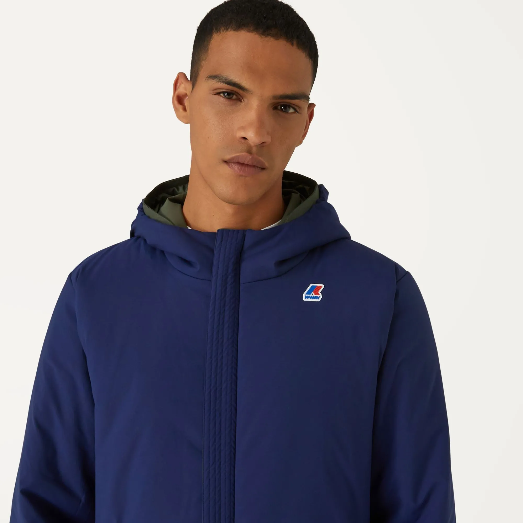 Sale K-Way JACQUES WARM REVERSIBLE Greenblackish-bluemedieval