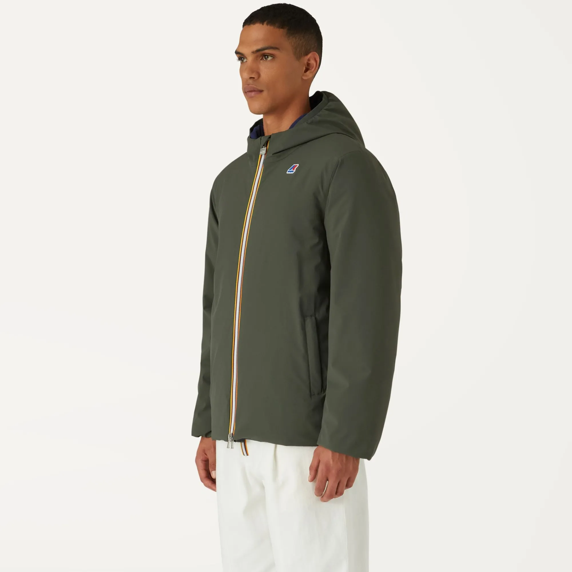 Sale K-Way JACQUES WARM REVERSIBLE Greenblackish-bluemedieval