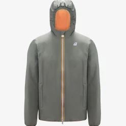 Clearance K-Way JACQUES WARM REVERSIBLE Greenblackish-orangerust