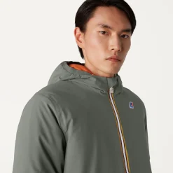Clearance K-Way JACQUES WARM REVERSIBLE Greenblackish-orangerust