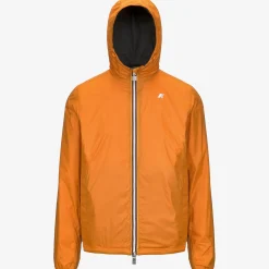 Hot K-Way JAKE PLUS.2 REVERSIBLE Greenb-orangem