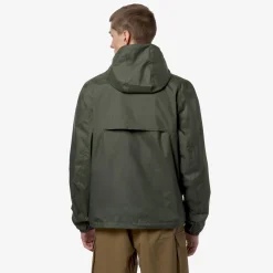 Hot K-Way JAKE PLUS.2 REVERSIBLE Greenb-orangem