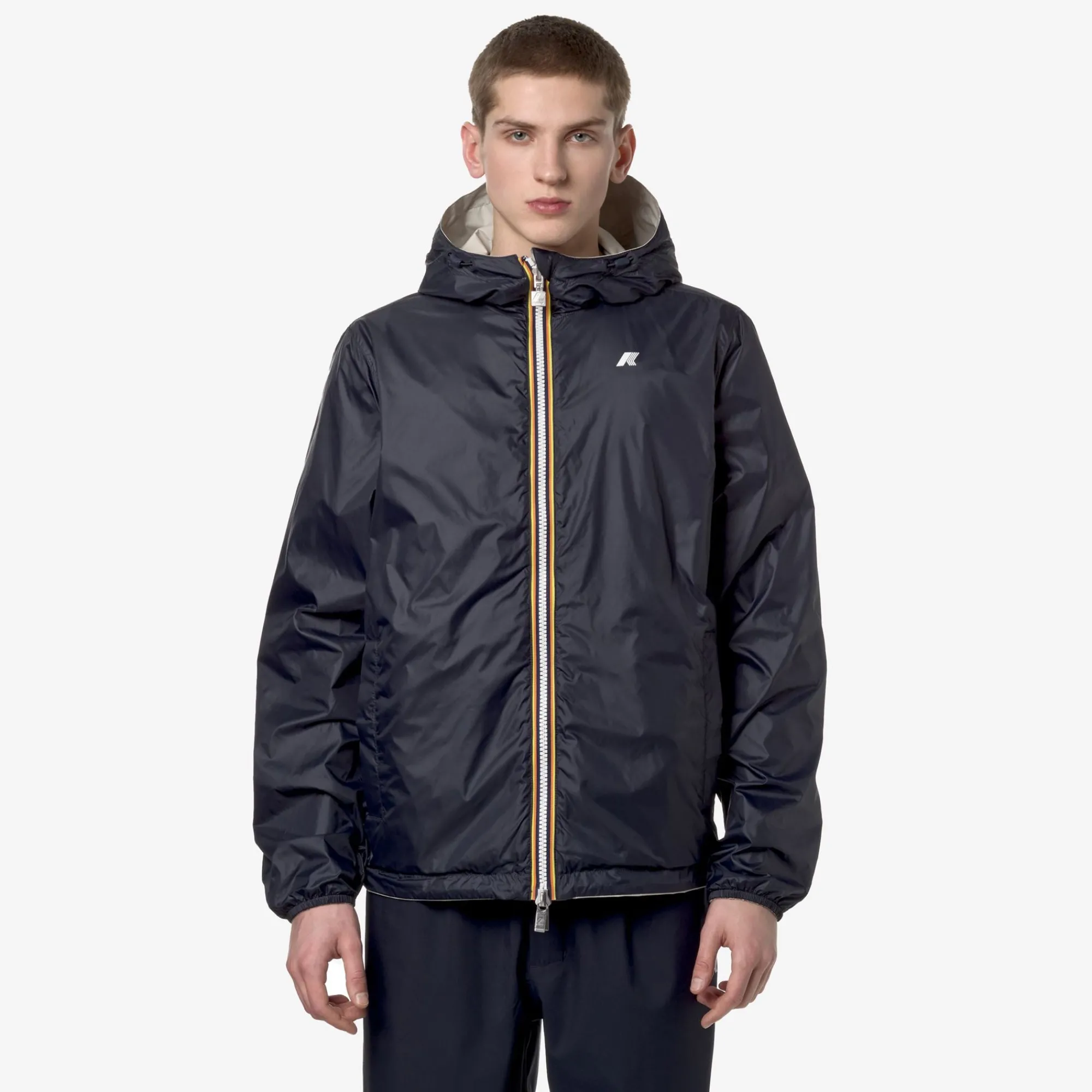 Outlet K-Way JAKE PLUS.2 REVERSIBLE Beigelt-blued