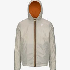 New K-Way JAKE PLUS.2 REVERSIBLE Orangemd-beigelt
