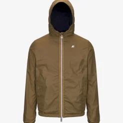 Discount K-Way JAKE PLUS.2 REVERSIBLE Blued-brownc