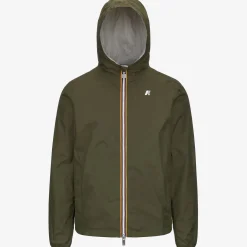 Outlet K-Way JAKE PLUS.2 REVERSIBLE Greenc-beigel