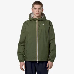 Outlet K-Way JAKE PLUS.2 REVERSIBLE Greenc-beigel