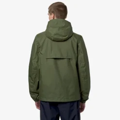 Outlet K-Way JAKE PLUS.2 REVERSIBLE Greenc-beigel