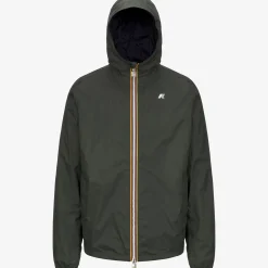 Best K-Way JAKE PLUS.2 REVERSIBLE Greenblackish-blackpure