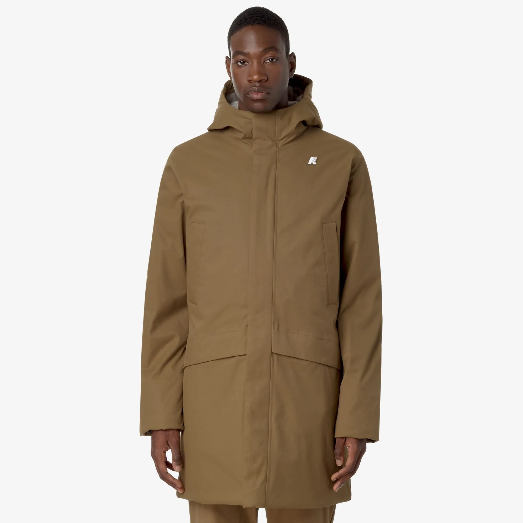 Discount K-Way JARNO TWILL MARMOTTA Brownc-beigeg