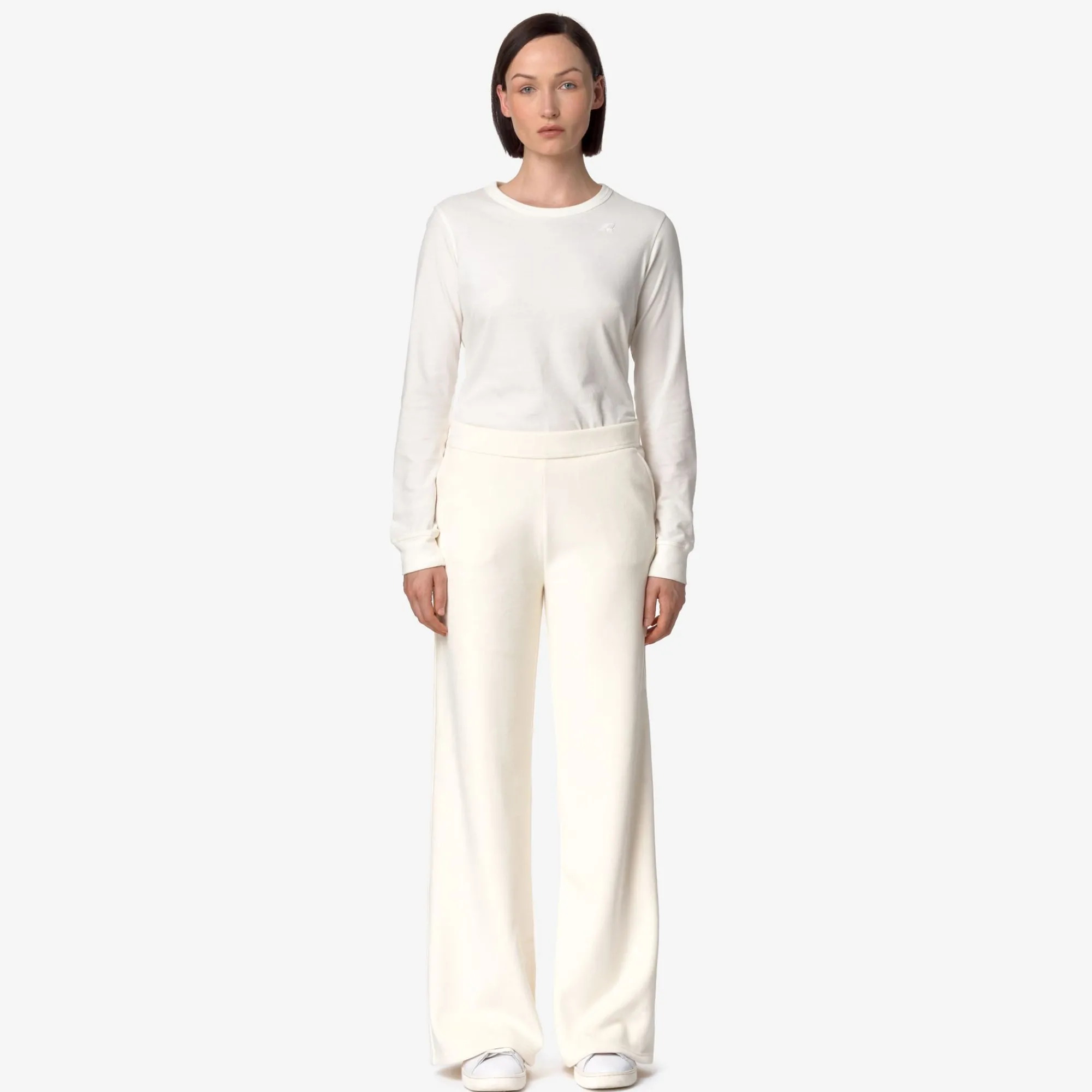 Sale K-Way JENNY VELOUR POLAR Whiteg-whiteg