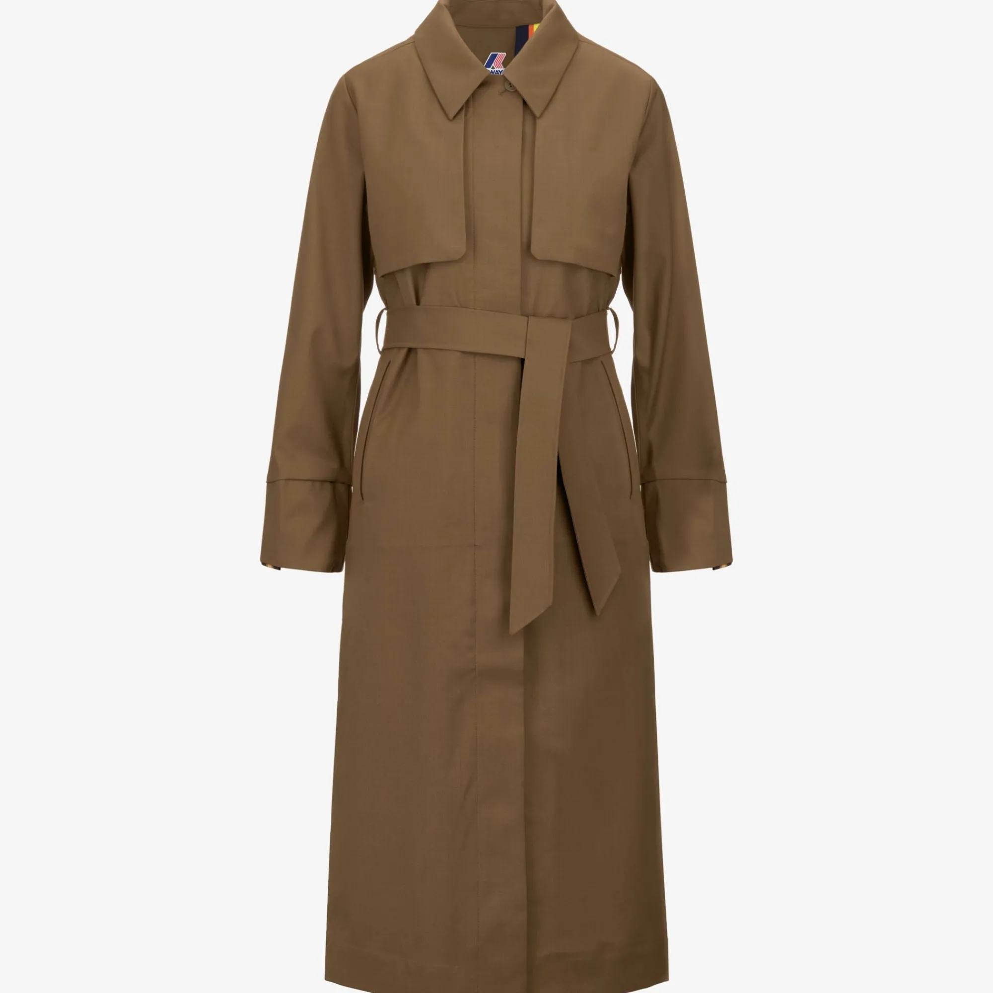 New K-Way JESEL TECH WOOL BLEND Browncorda-bluedepth