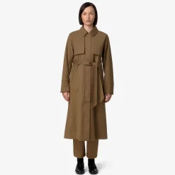 New K-Way JESEL TECH WOOL BLEND Browncorda-bluedepth