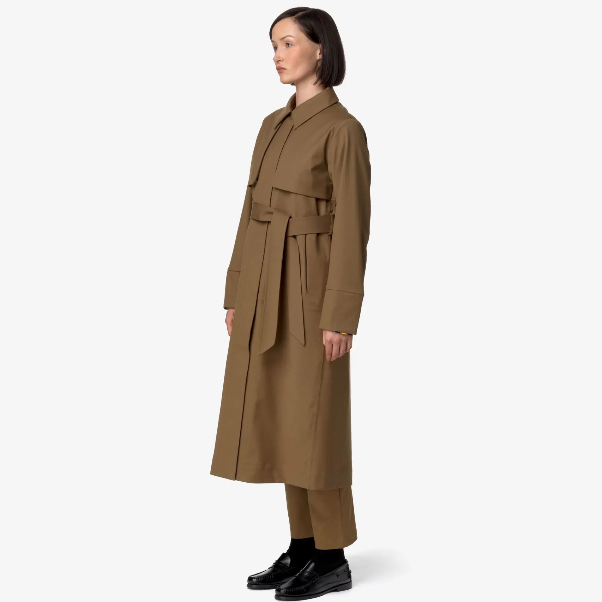 New K-Way JESEL TECH WOOL BLEND Browncorda-bluedepth