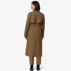 New K-Way JESEL TECH WOOL BLEND Browncorda-bluedepth