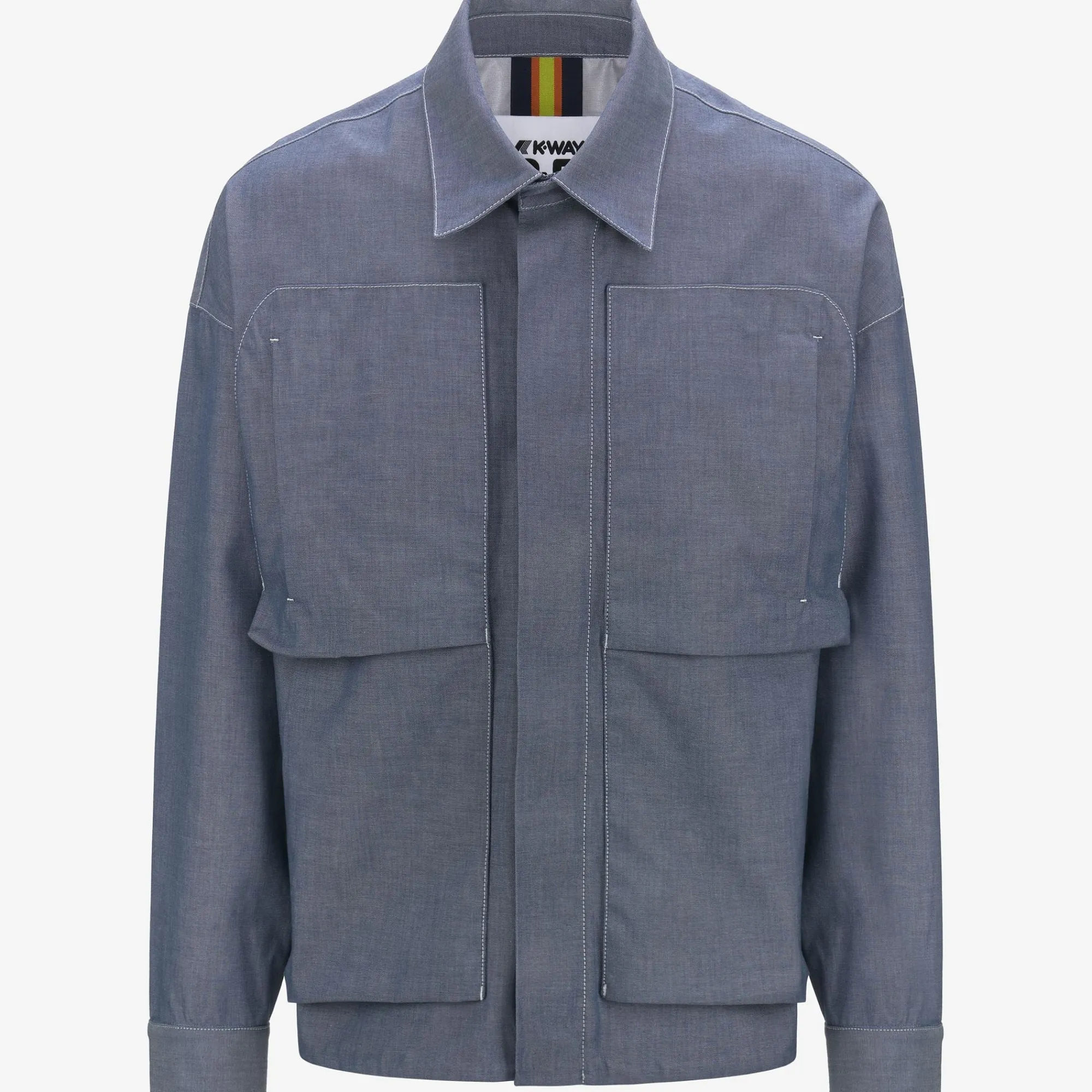 Hot K-Way KAYEL CHAMBRAY 3L Chambray-greensphagnum