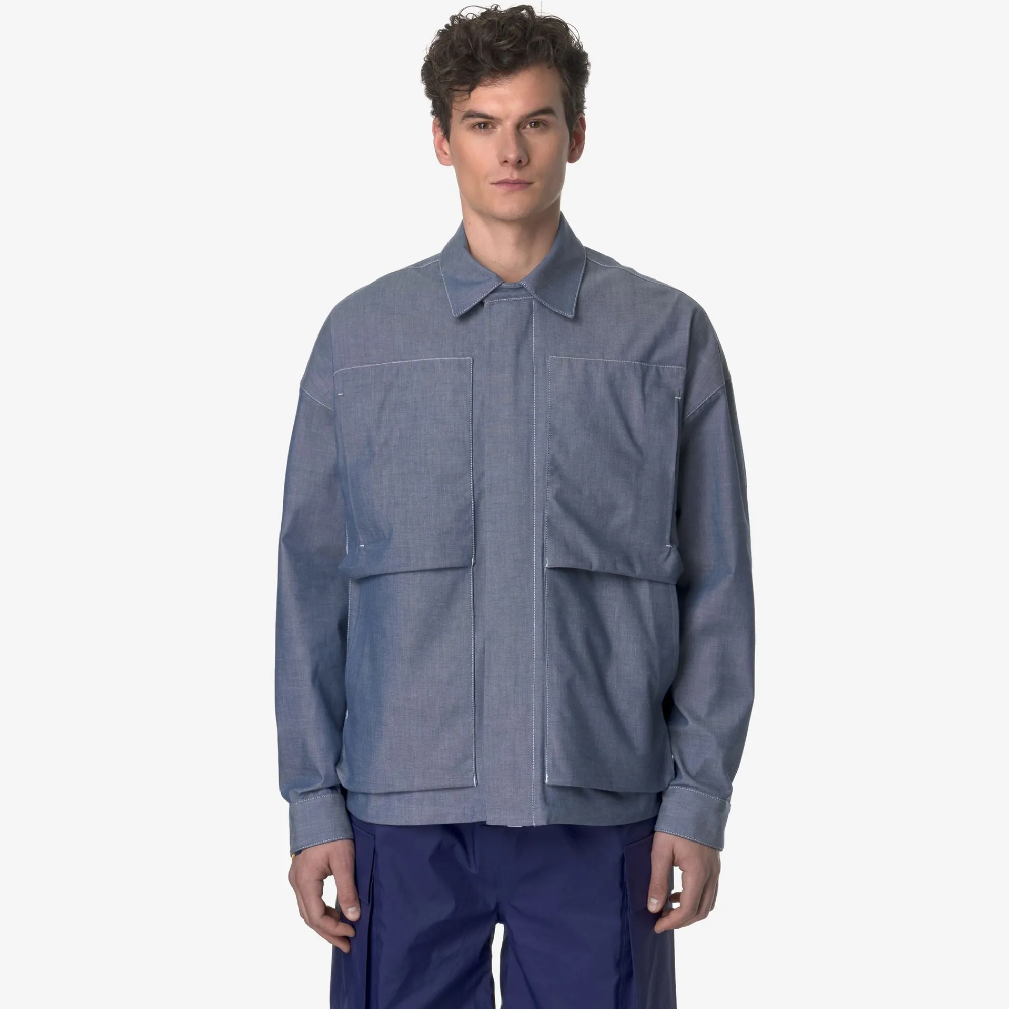 Hot K-Way KAYEL CHAMBRAY 3L Chambray-greensphagnum