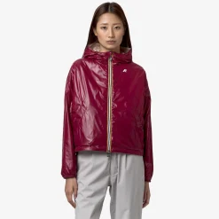 Online K-Way LAURETTE PLUS.2 REVERSIBLE Pinkgardenia-reddk