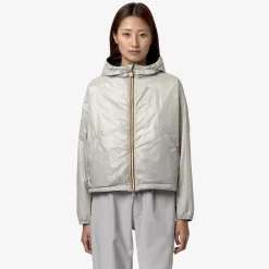 Clearance K-Way LAURETTE PLUS.2 REVERSIBLE Blackp-beigelt