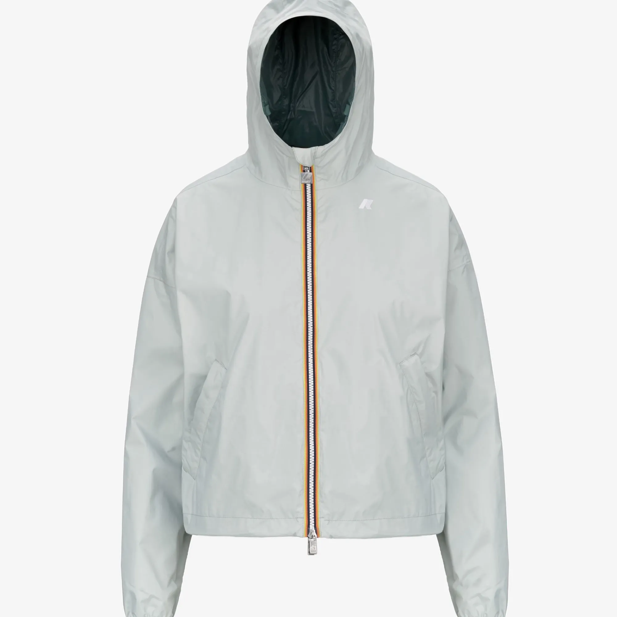 New K-Way LAURETTE PLUS.2 REVERSIBLE Greys-greenp