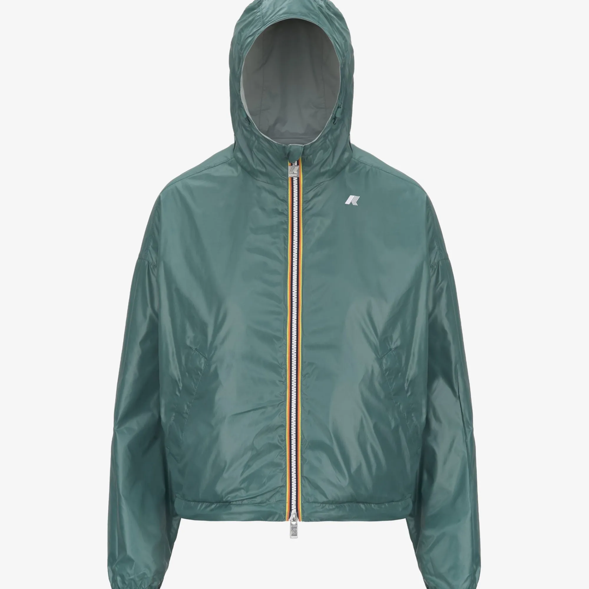 New K-Way LAURETTE PLUS.2 REVERSIBLE Greys-greenp