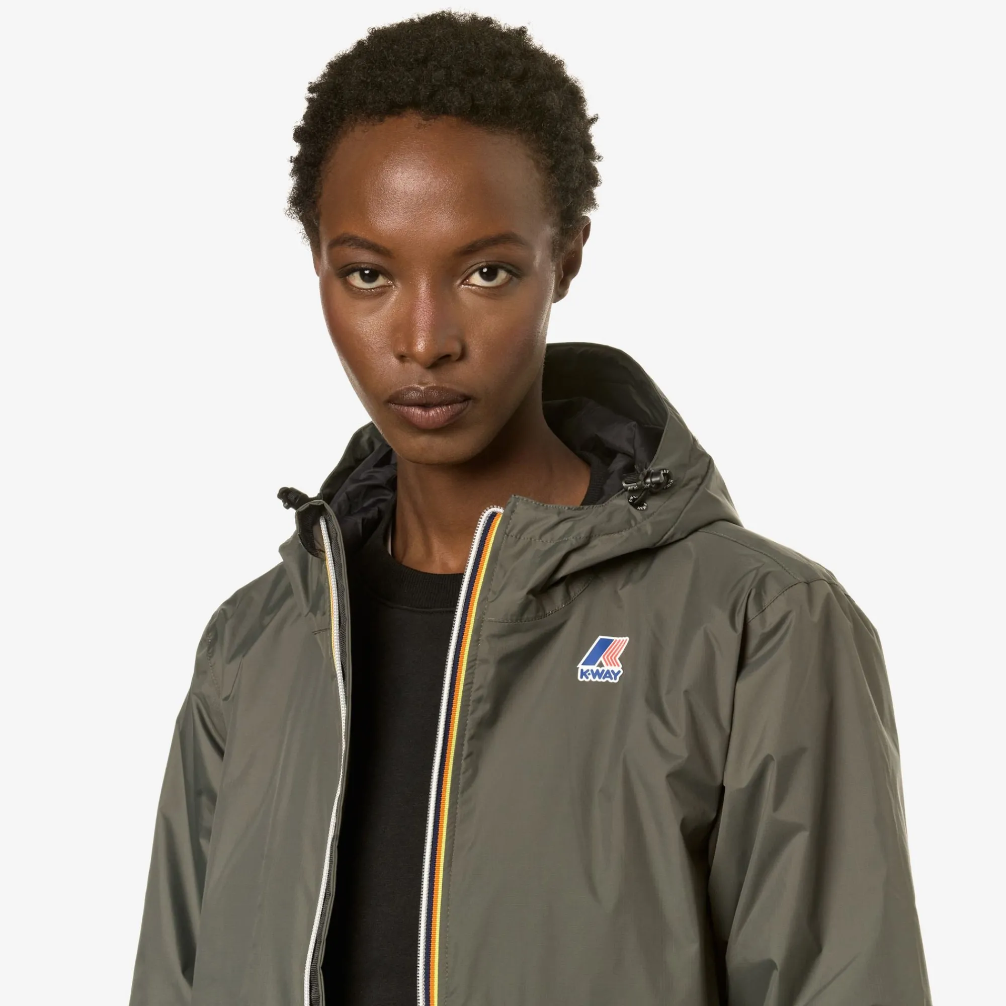 Discount K-Way LE VRAI 3.0 EIFFEL WARM Greenblackish