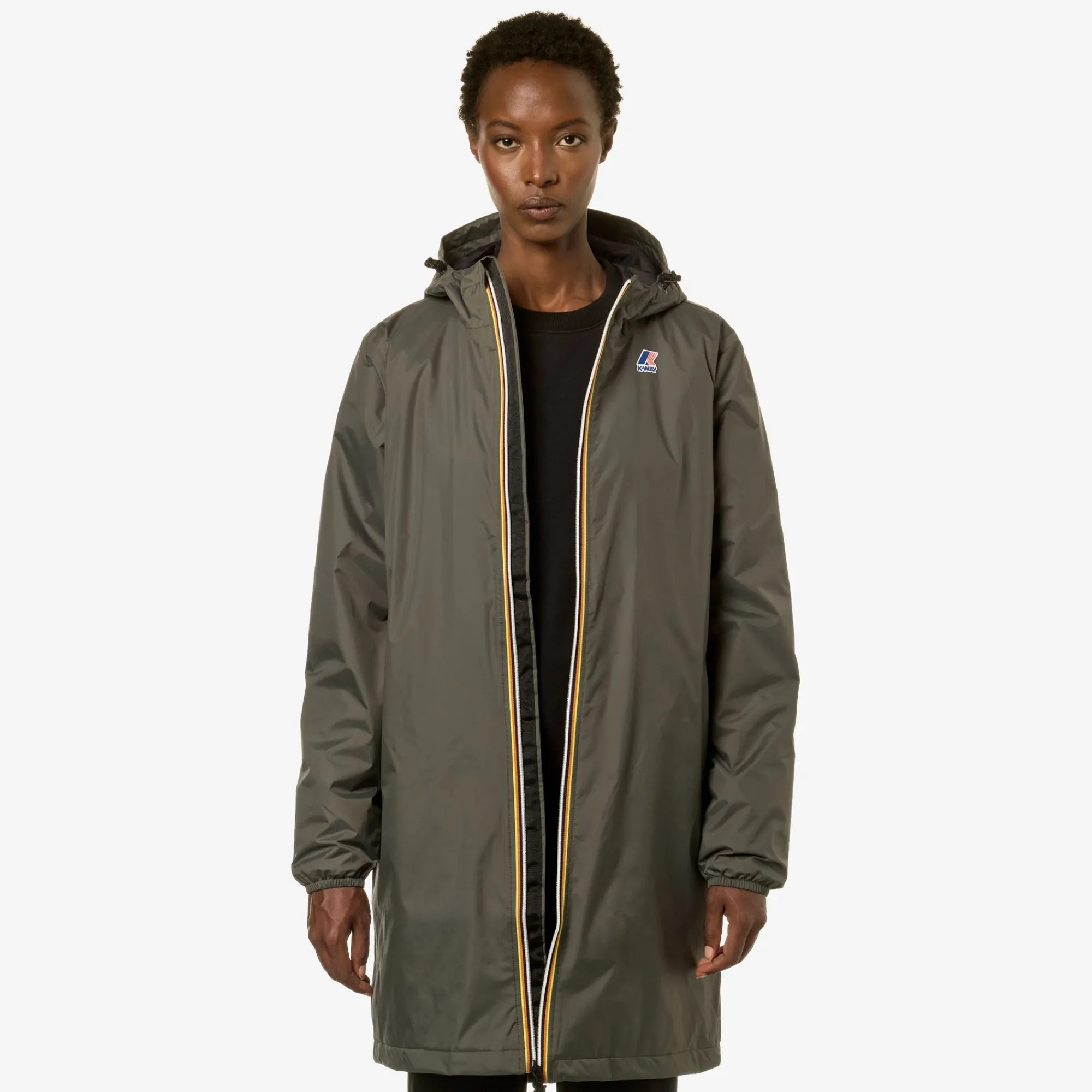 Discount K-Way LE VRAI 3.0 EIFFEL WARM Greenblackish